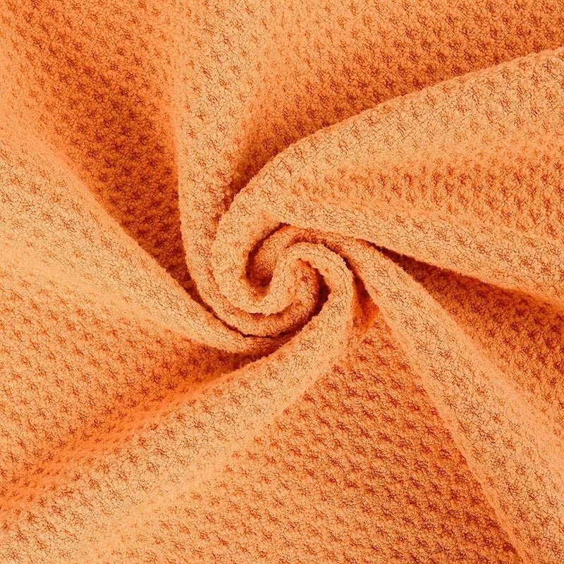 VIVIDLY 3 Pack Golf Towels (16" X 16"), Microfiber Waffle Pattern Golf Towel with Carabiner Clip, Suitable for Men's Golf Gifts (Orange) - Image 5